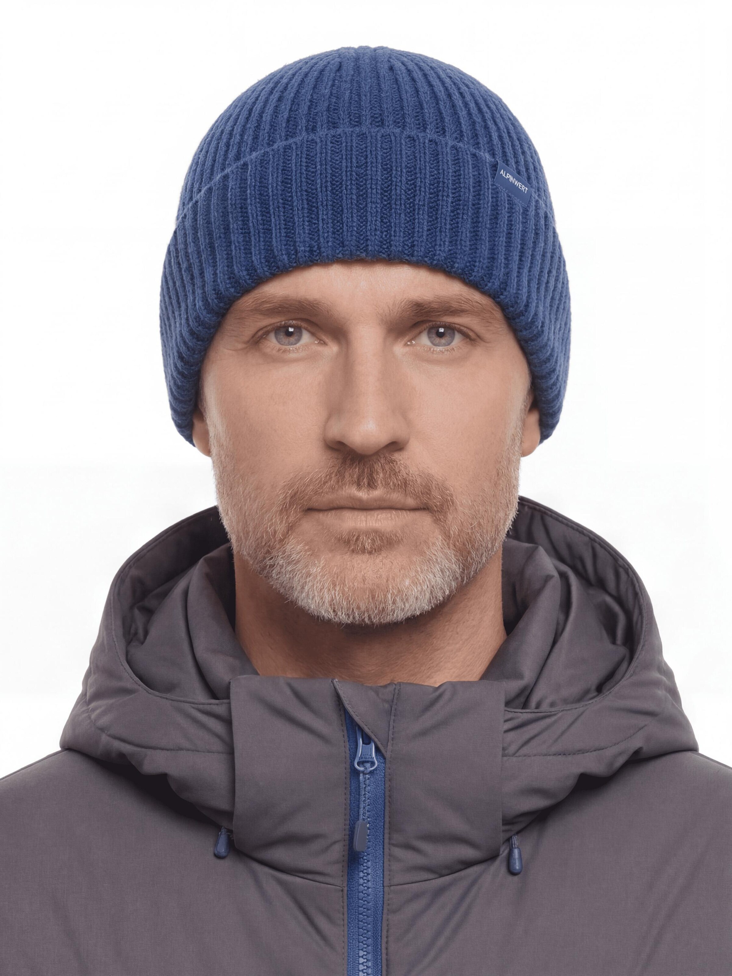 Alpenwert Mütze 'Mütze Unisex'‌‌‌ in Blau: Vorderseite