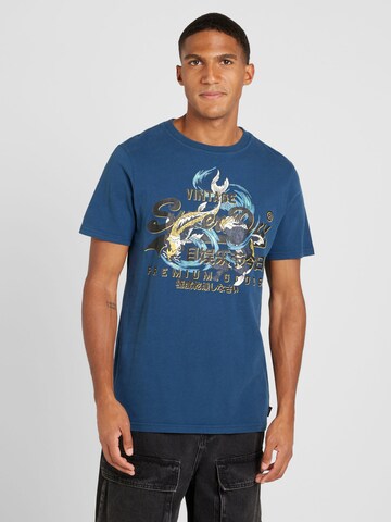 Superdry Bluser & t-shirts 'Tokyo' i blå: forside