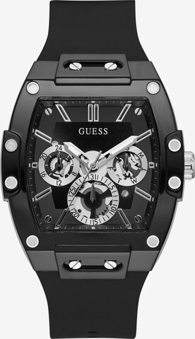 GUESS Analogové hodinky – černá: přední strana