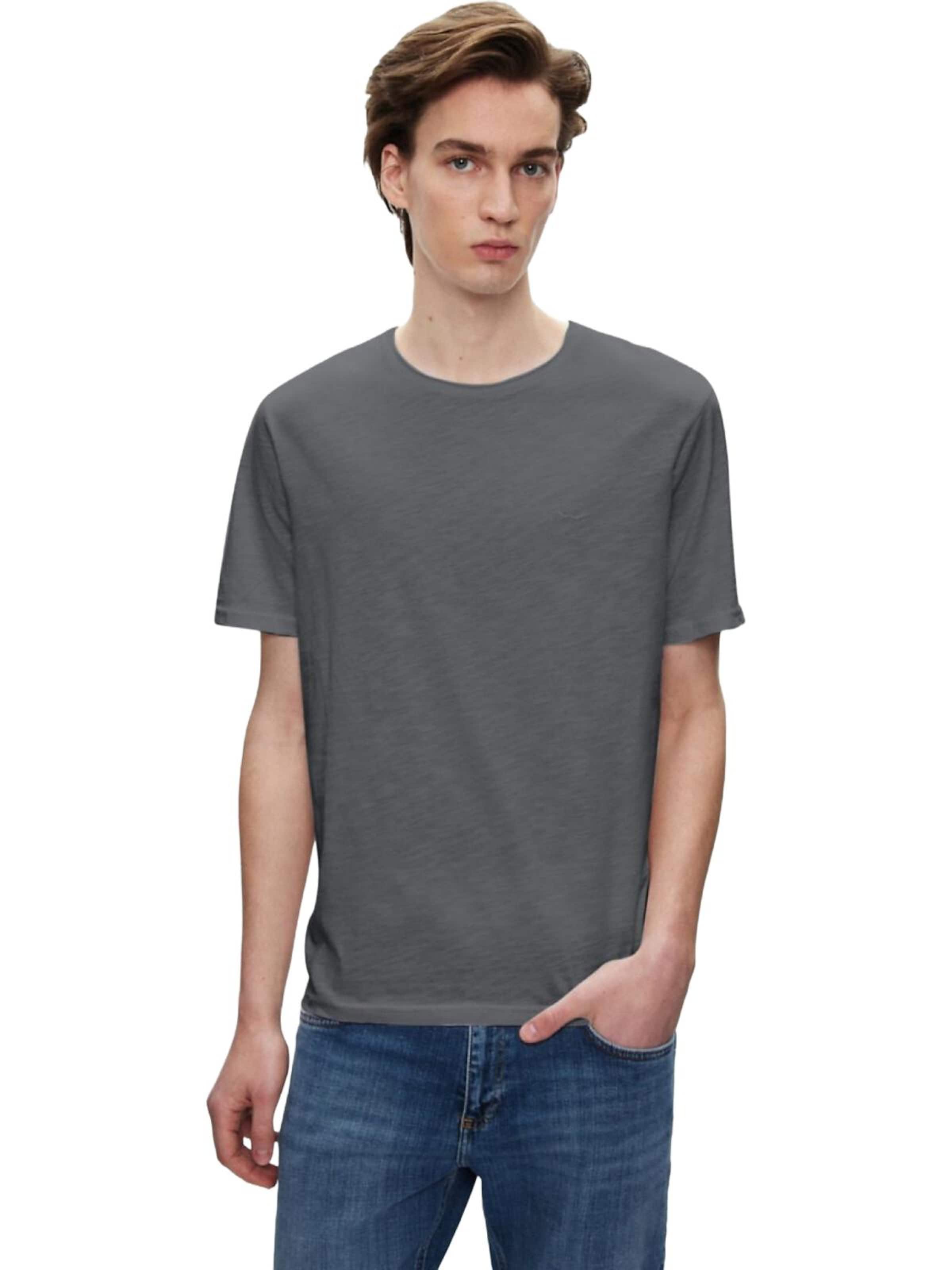 LTB Jeans - Camiseta 'LTB Jeans Herren Basic Kurzarm-T-Shirt' en gris: frente