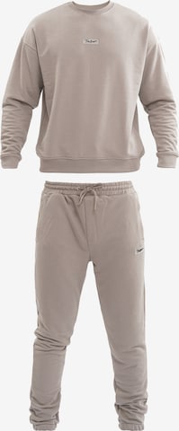 Tom Barron Sports Suit in Grey: front