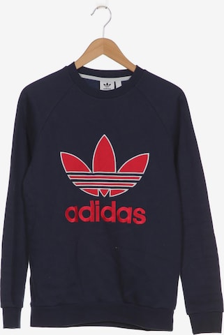 ADIDAS ORIGINALS Sweatshirt & Zip-Up Hoodie in S in Blue: front