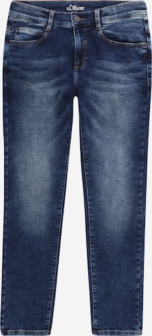 s.Oliver Slimfit Jeans in Blauw: voorkant