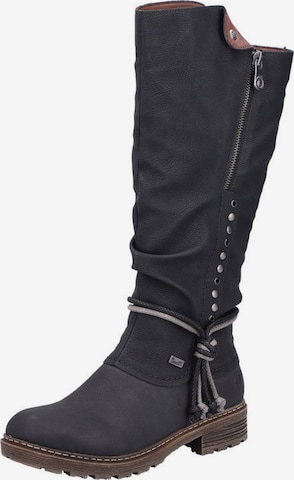 Rieker Boots in Black: front