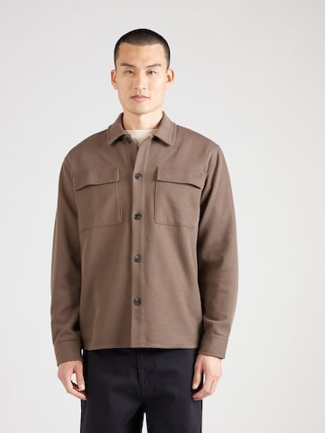 SELECTED HOMME Between-Season Jacket 'SLHOBAN' in Brown: front