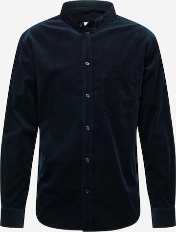 ABOUT YOU Regular fit Button Up Shirt 'Hamza' in Blue: front