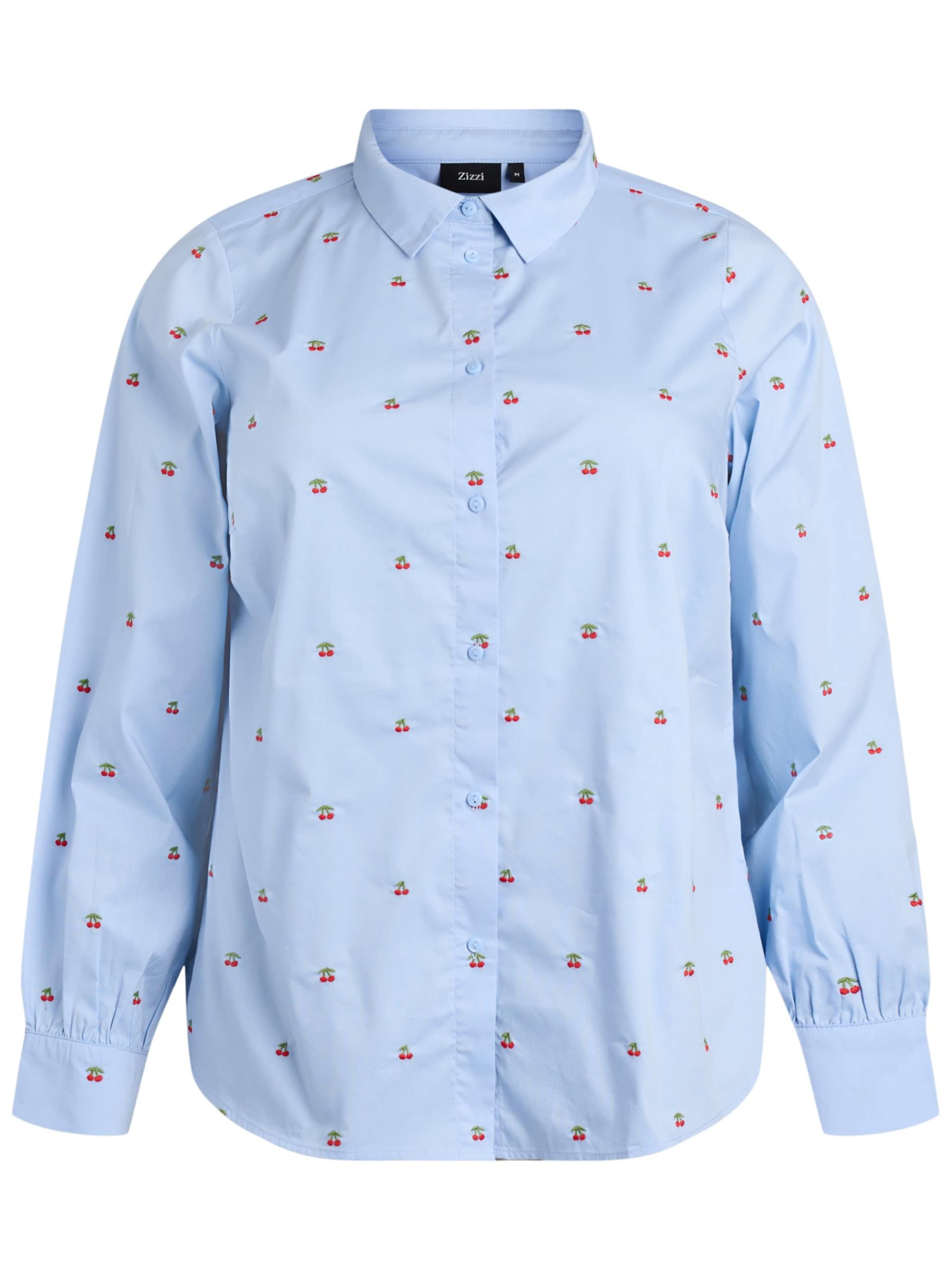 Zizzi Блузка 'Mcherry' в Синий: спереди