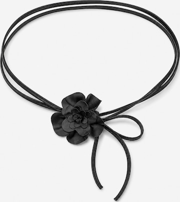 COLLEZIONE ALESSANDRO Belt 'Blüte' in Black: front