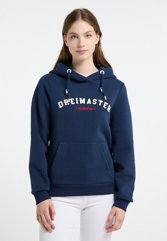 DreiMaster Maritim Sweatshirt in Blue: front