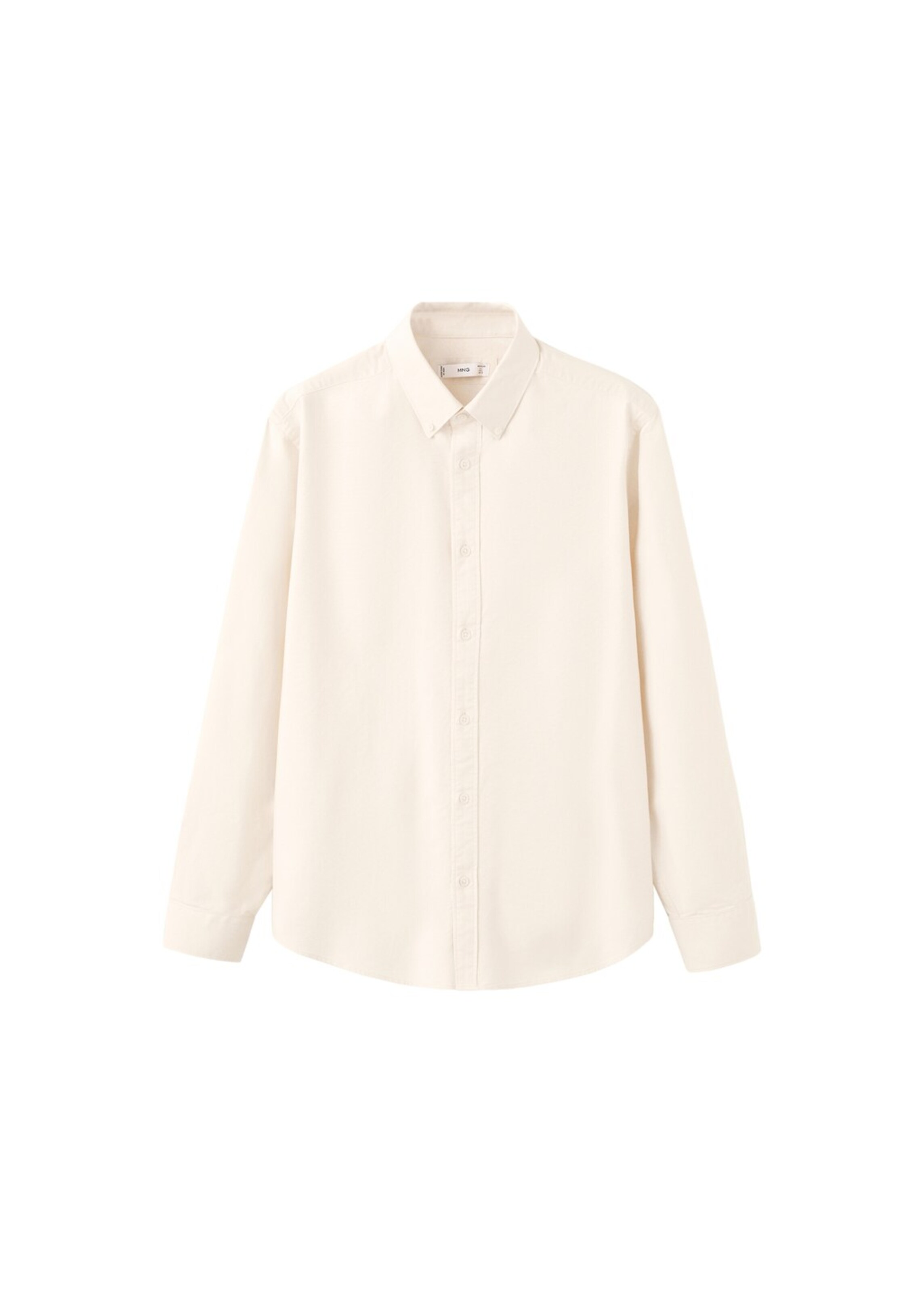 MANGO MAN Regular fit Button Up Shirt in Yellow: front