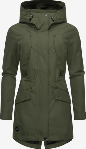 Manteau fonctionnel 'Begonia' Ragwear en vert : devant