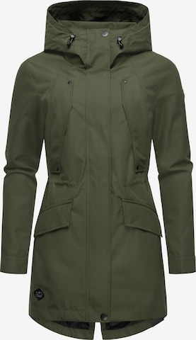 Manteau fonctionnel 'Begonia' Ragwear en vert : devant