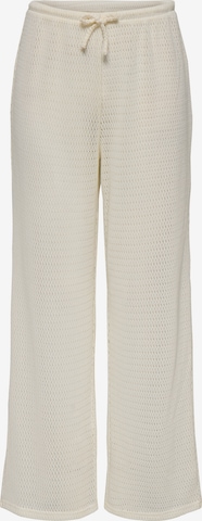 ONLY Wide Leg Housut 'ONLKASTELLA' värissä valkoinen: etupuoli