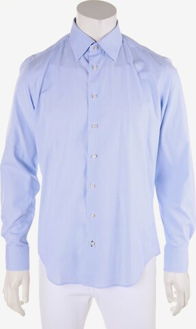 Tommy Hilfiger Tailored Button Up Shirt in M in Blue: front