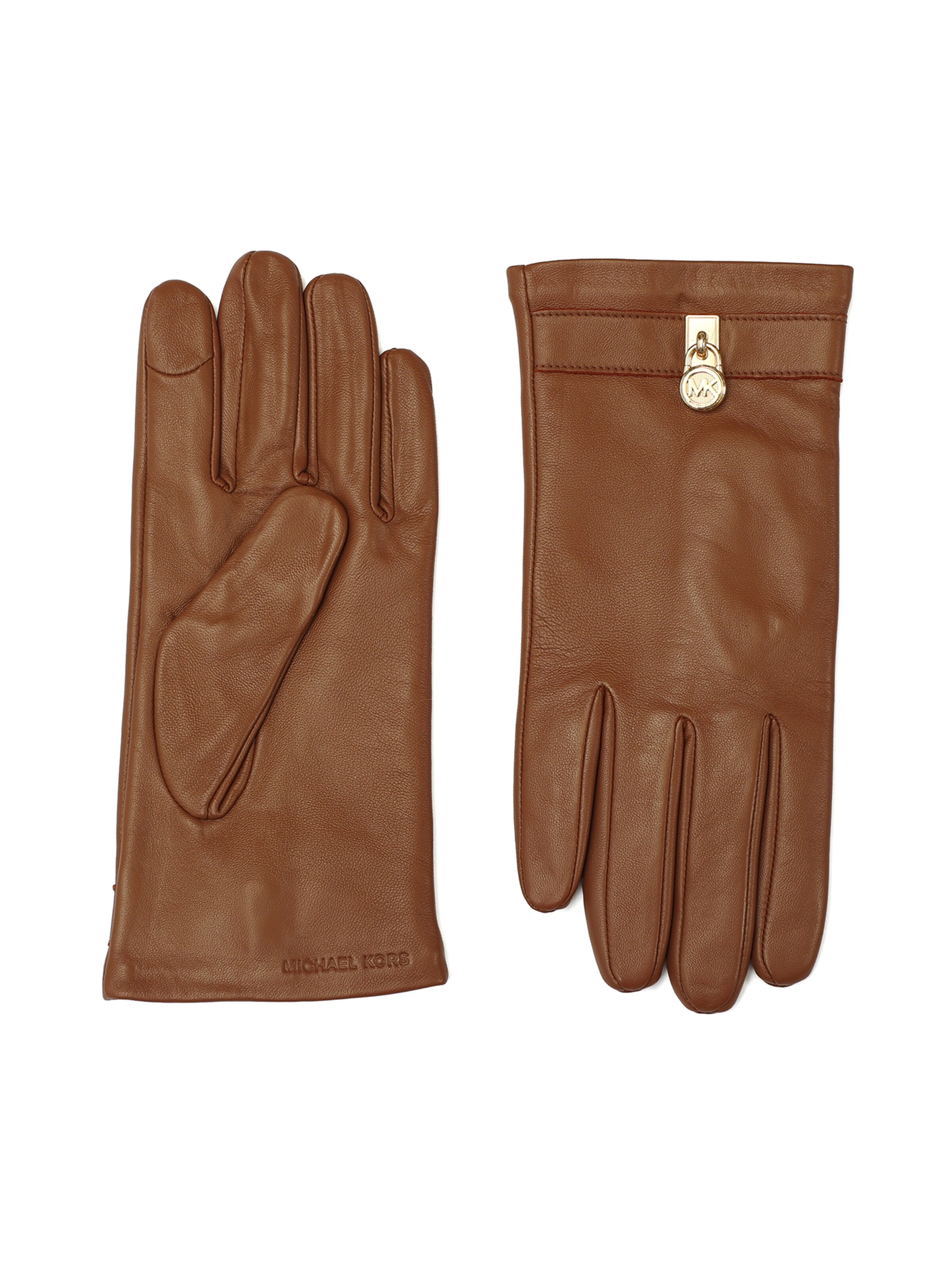 MICHAEL Michael Kors Fingerhandsker 'Hamilton' i beige: forside