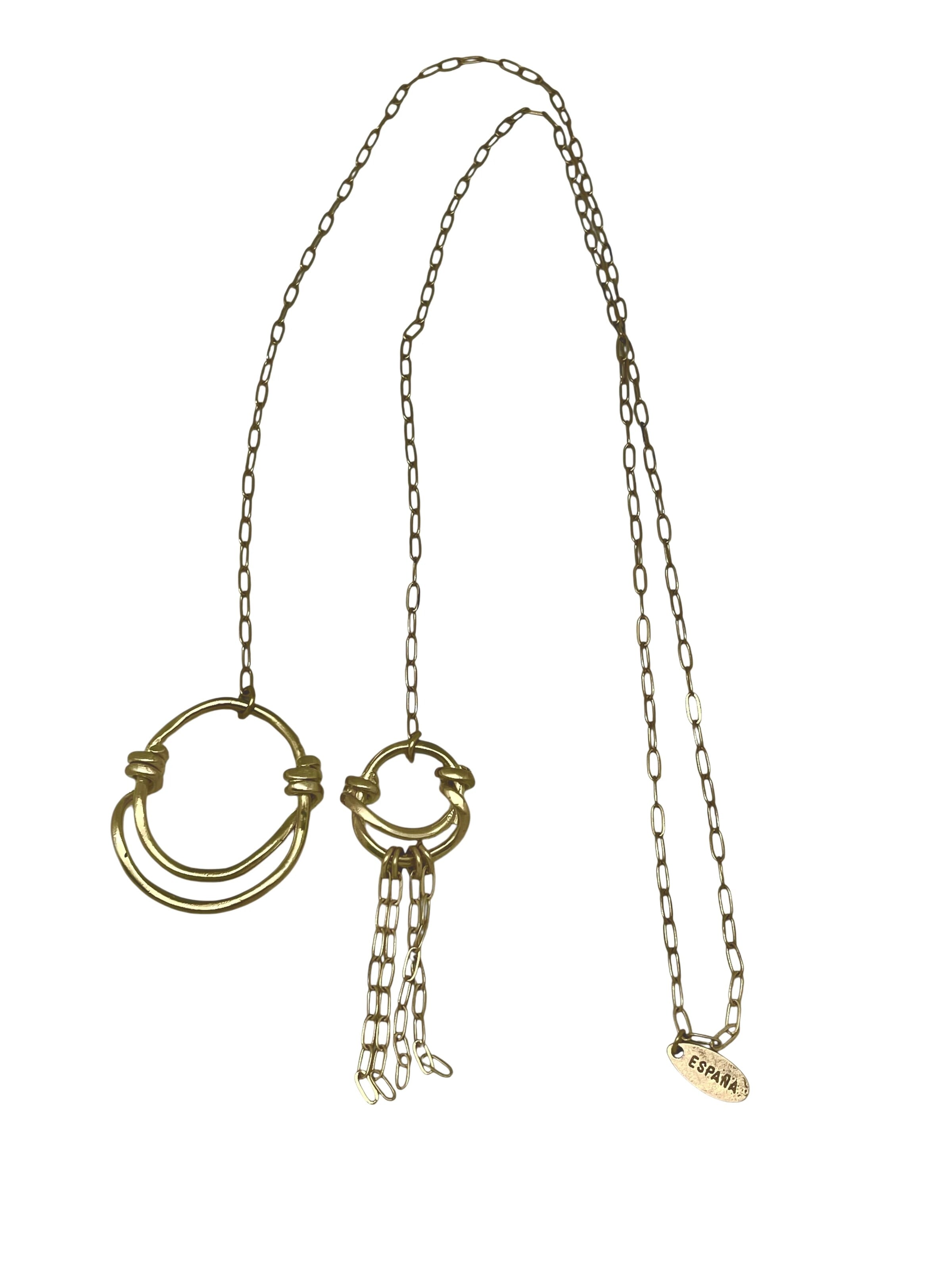Gloria Mago Kette 'I'm Hooked'‌‌‌‌‌ in Gold: Vorderseite