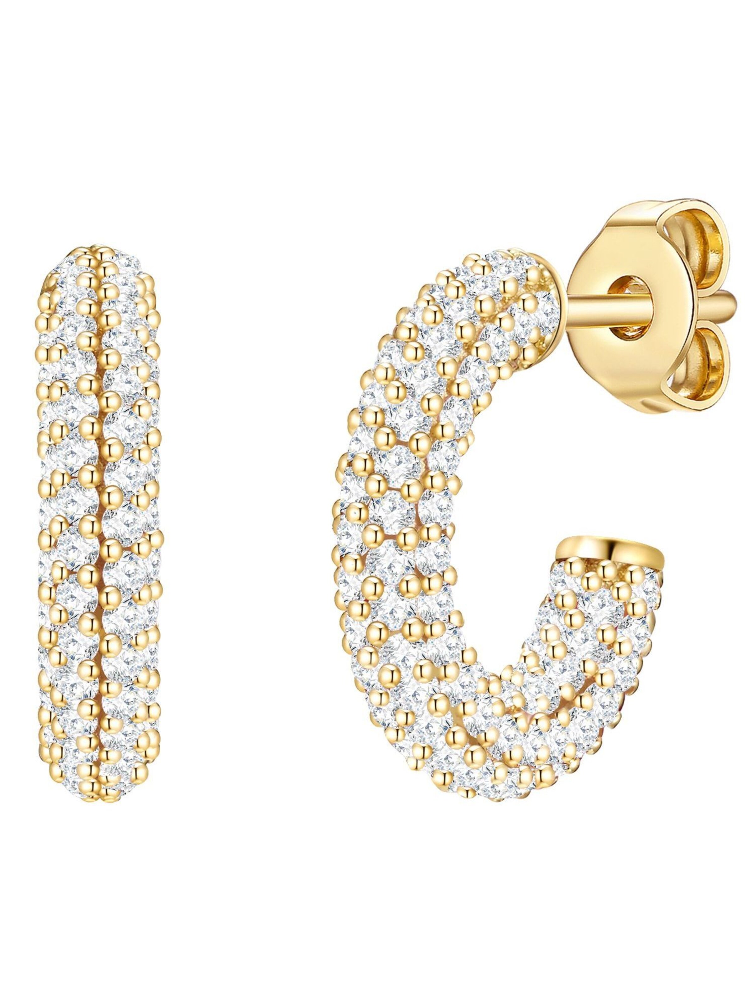 Glanzstücke München Oorbellen in Goud: voorkant