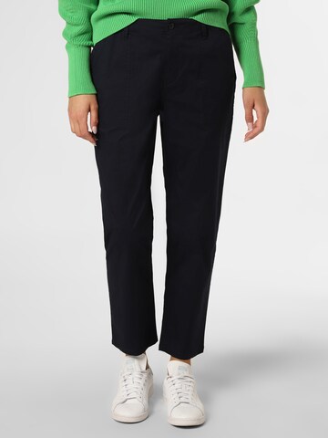 Marie Lund Loose fit Chino Pants in Blue: front