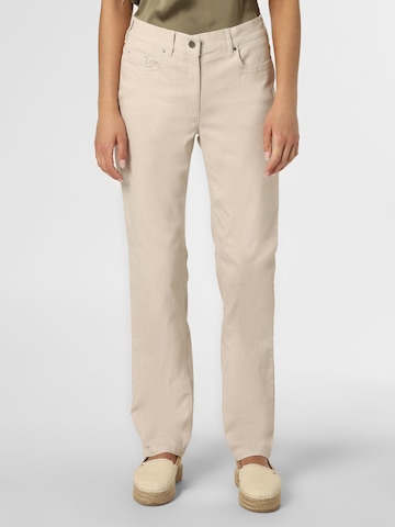 ZERRES Regular Jeans 'Greta' in Beige: predná strana