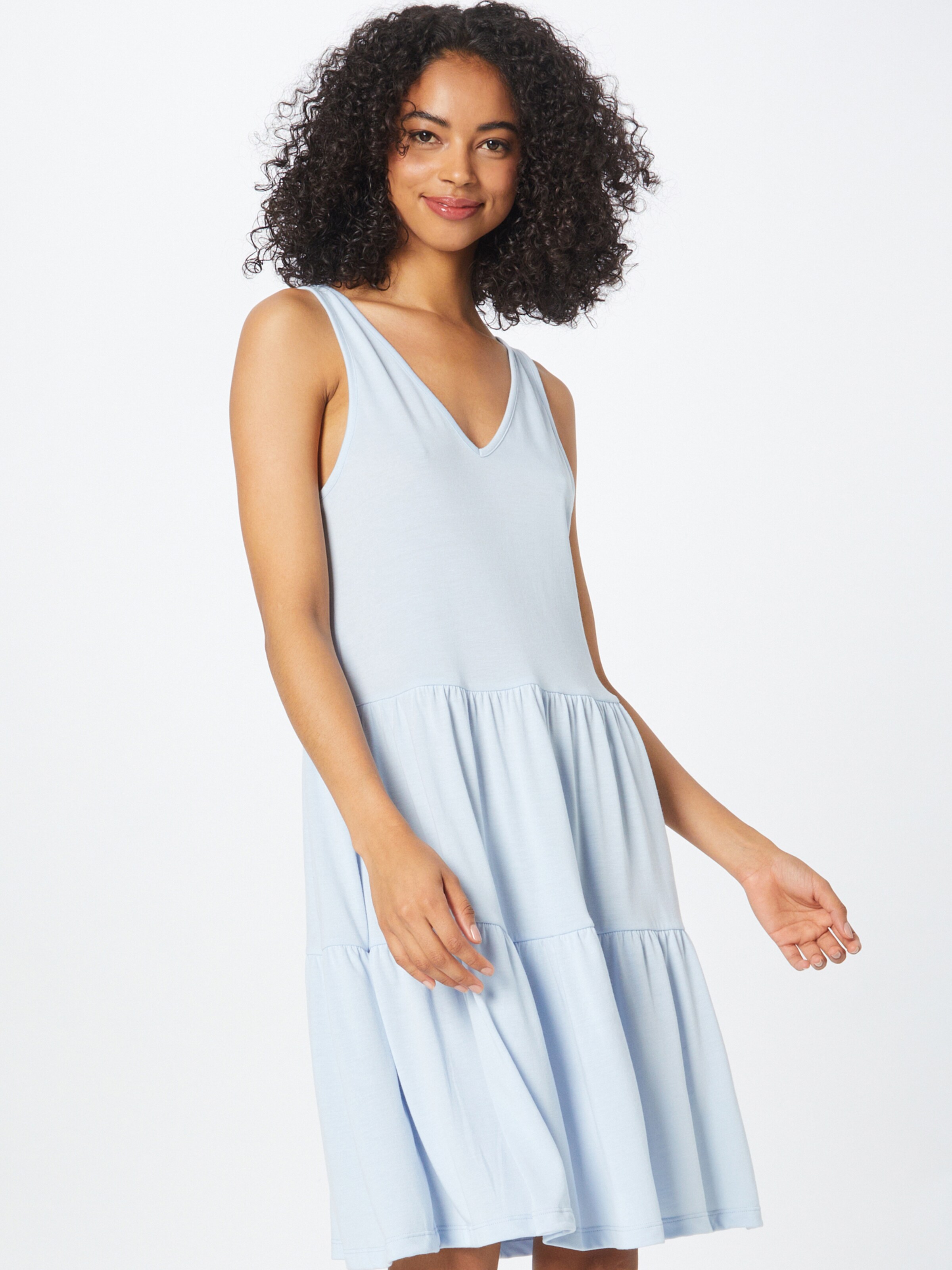 Frauen Kleider PIECES Kleid 'MIRA' in Hellblau - ZR11548 Frauen Kleider PIECES Kleid 'MIRA' in Hellblau - ZR11548