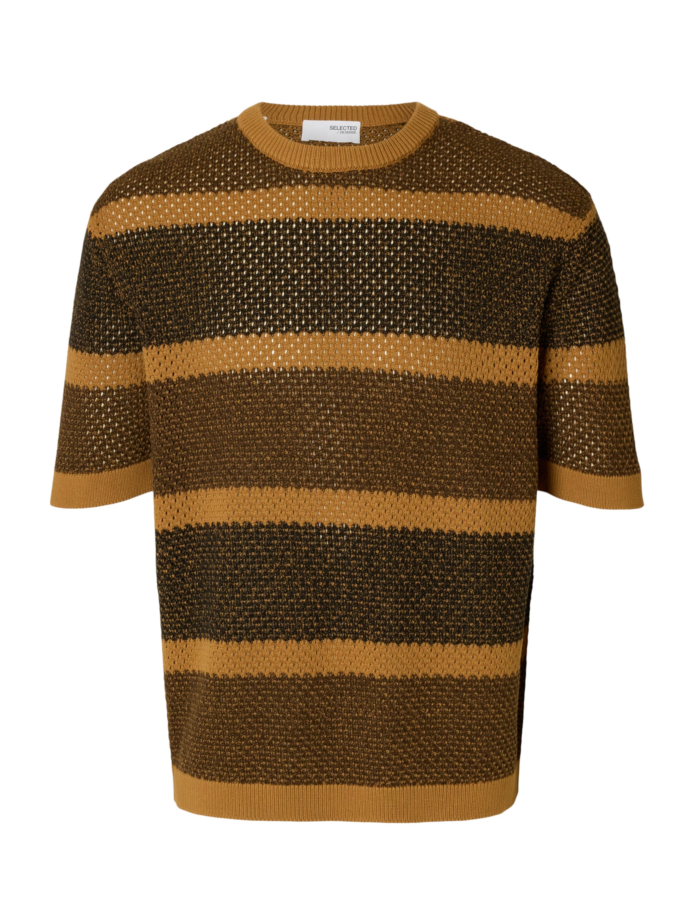 SELECTED Pullover 'SLHGINGER' in Braun: Vorderseite