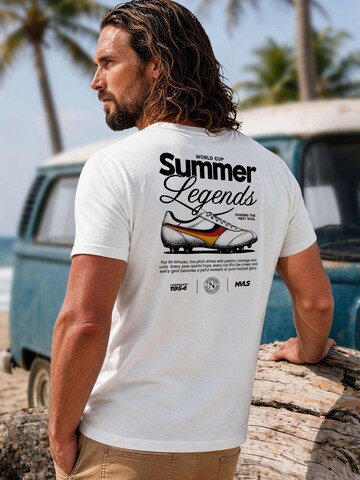 Neverless Shirt 'Soccer Summer Legends' in White