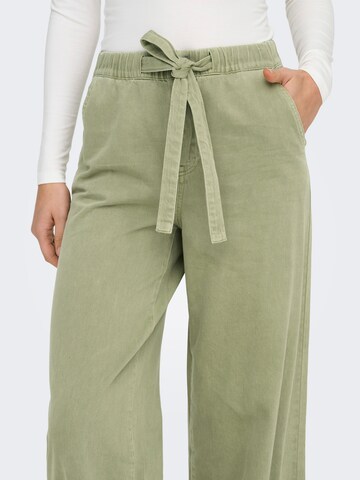 ONLY Wide leg Pants in Green