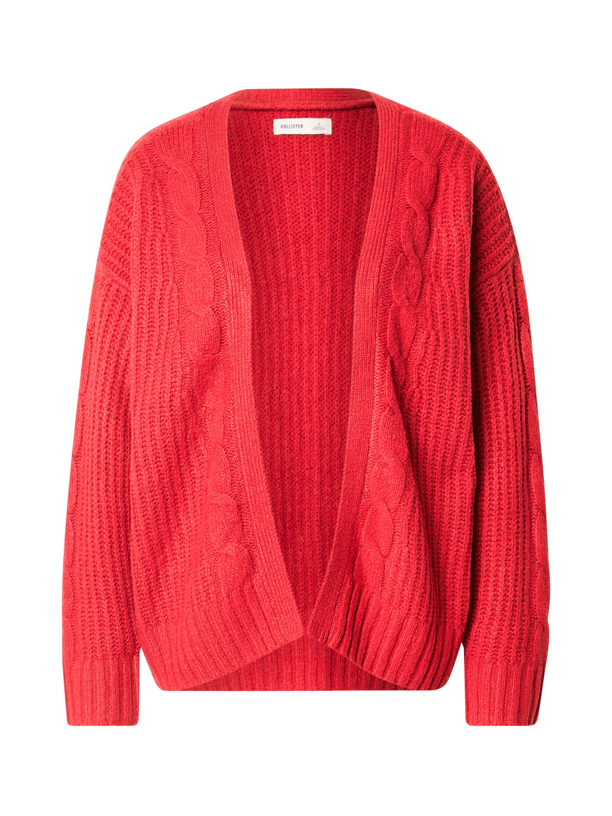 HOLLISTER Gebreid vest in Rood: voorkant