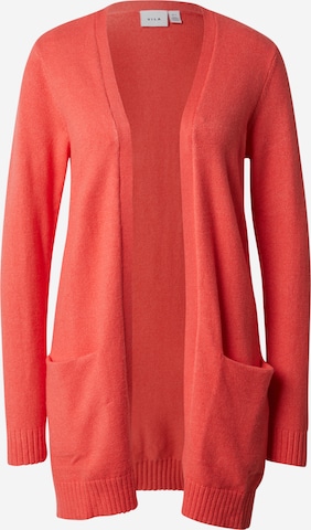 Cardigan 'VIRil' VILA en rouge : devant