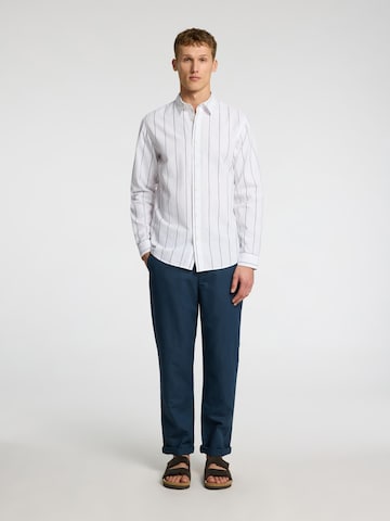 Coupe slim Chemise SELECTED HOMME en blanc