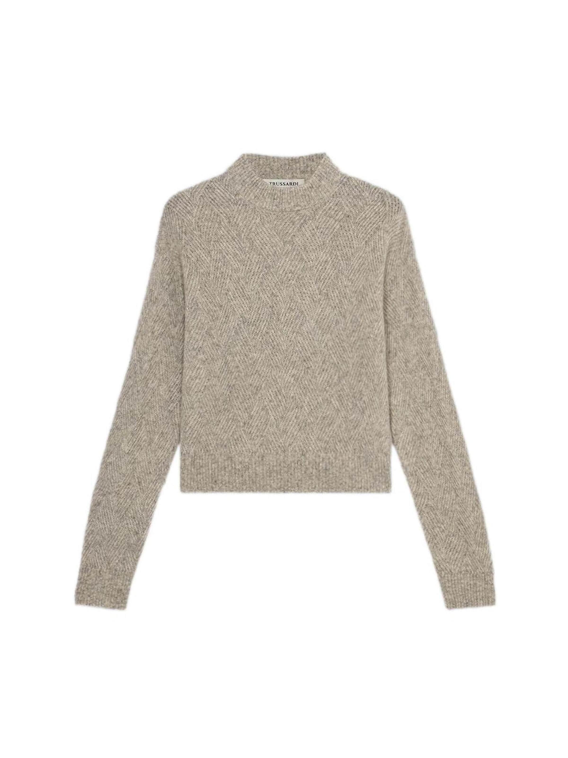 Trussardi Trui in Grijs: voorkant