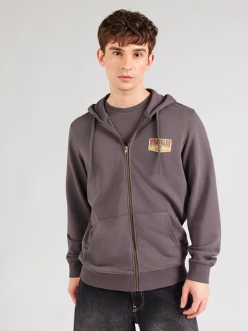 WRANGLER Кофта на молнии в Серый: спереди