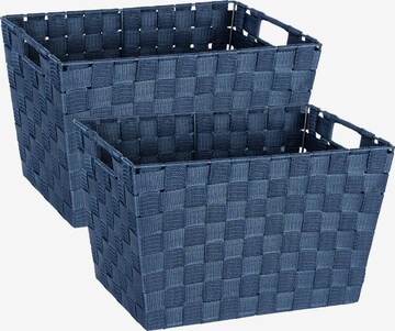 Wenko Box/Basket 'Adria' in Blue: front