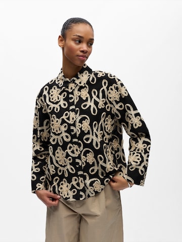 Chemisier 'OBJRoya' OBJECT en noir : devant