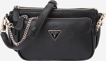 GUESSTorba preko ramena 'NOELLE II DBL POUCH CROSSBODY' - crna boja: prednji dio