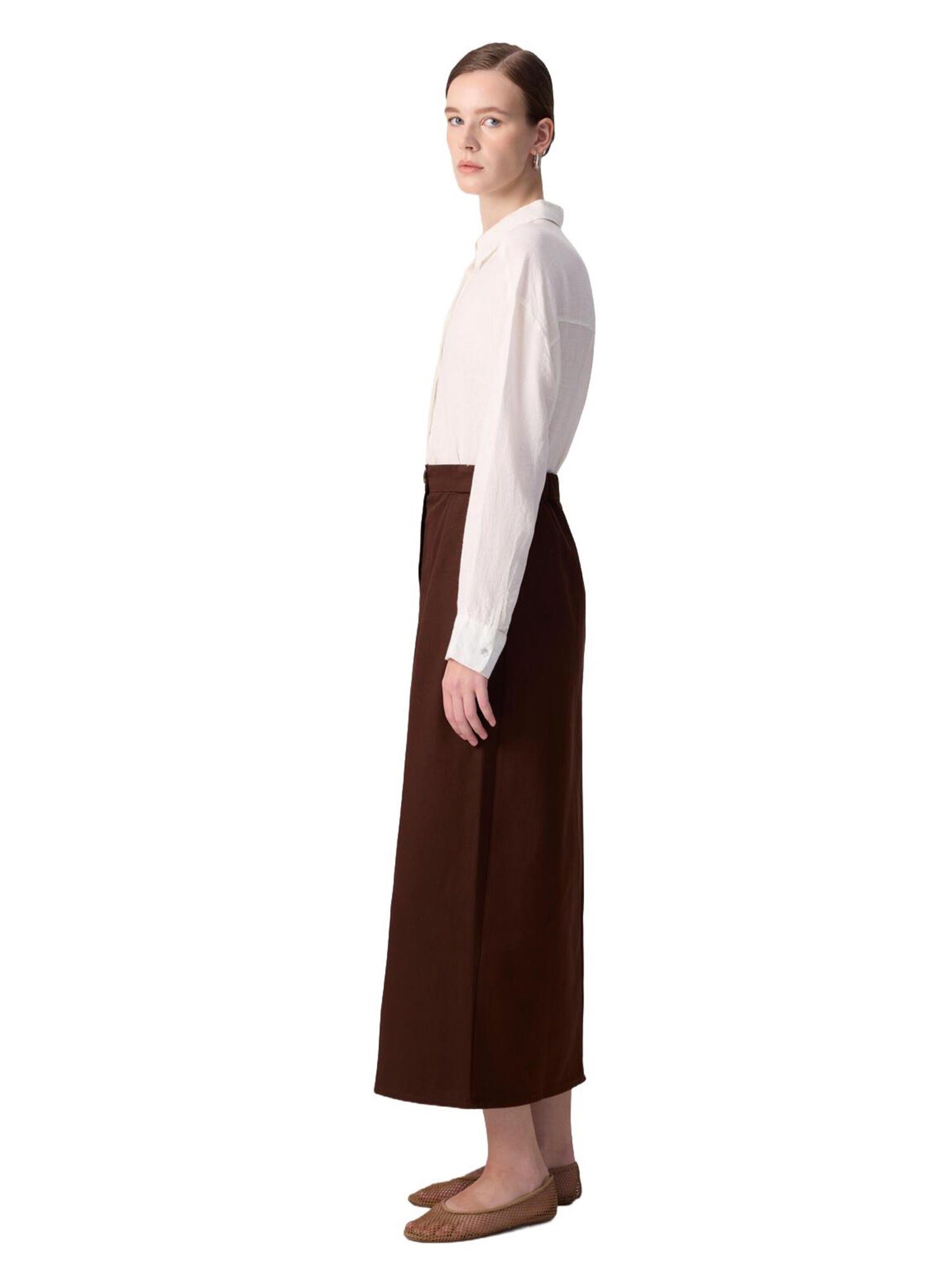 Touche Prive Skirt in Brown