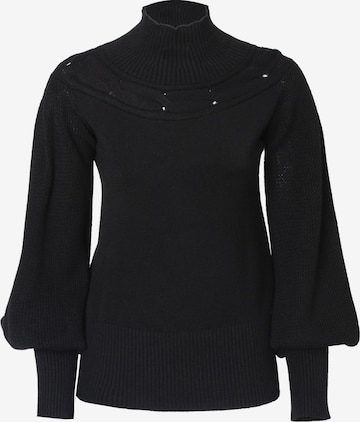 Influencer Sweater in Black: front