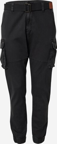 Jeans cargo 'Kerr' INDICODE JEANS en noir : devant