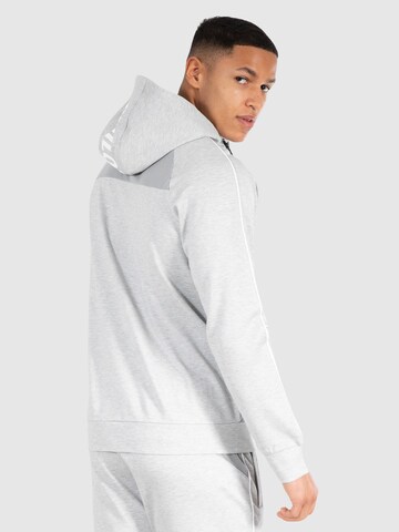 Smilodox Zip-Up Hoodie 'Suit Pro' in Grey