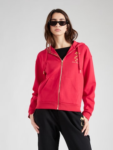 ARMANI EXCHANGE Zip-Up Hoodie in Red: front