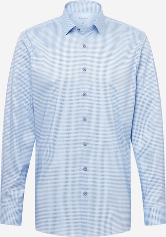 OLYMP - Ajuste regular Camisa en azul: frente