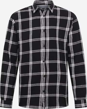 Camicia 'JJGingIham' di JACK & JONES in nero: frontale