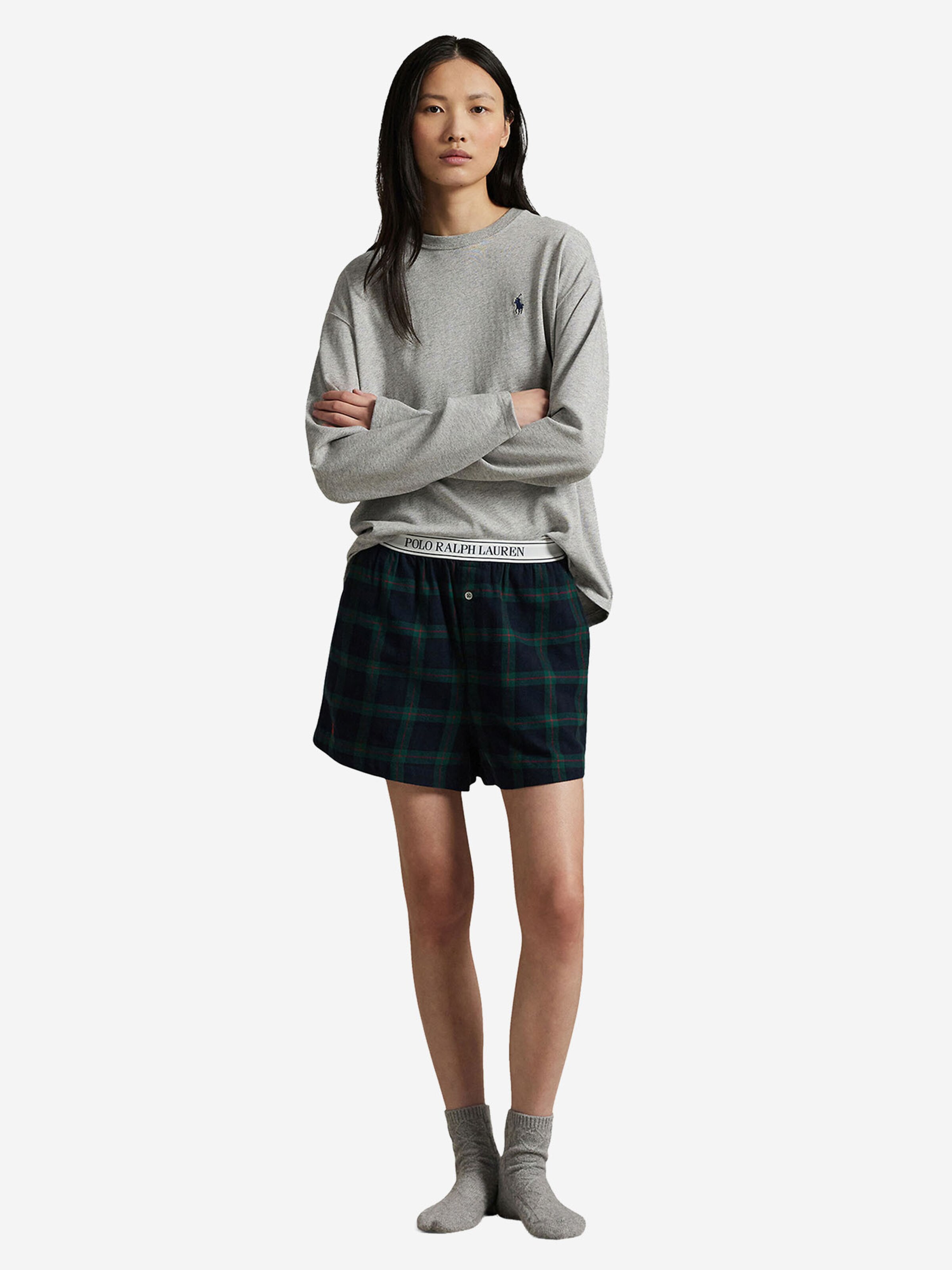 Polo Ralph Lauren Pyjamabroek ' Cozy Flannel ' in Blauw