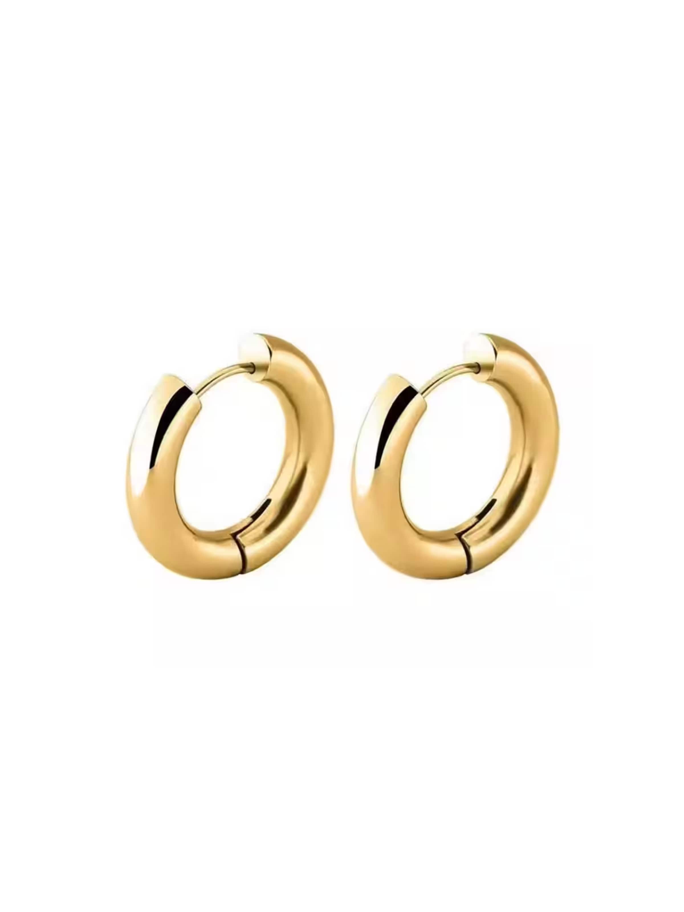 ROUGEMONT Jewellery Earrings 'Creolen Ohrringe 2,0cm -Hypoallergen -Wasserfest' in Gold: front