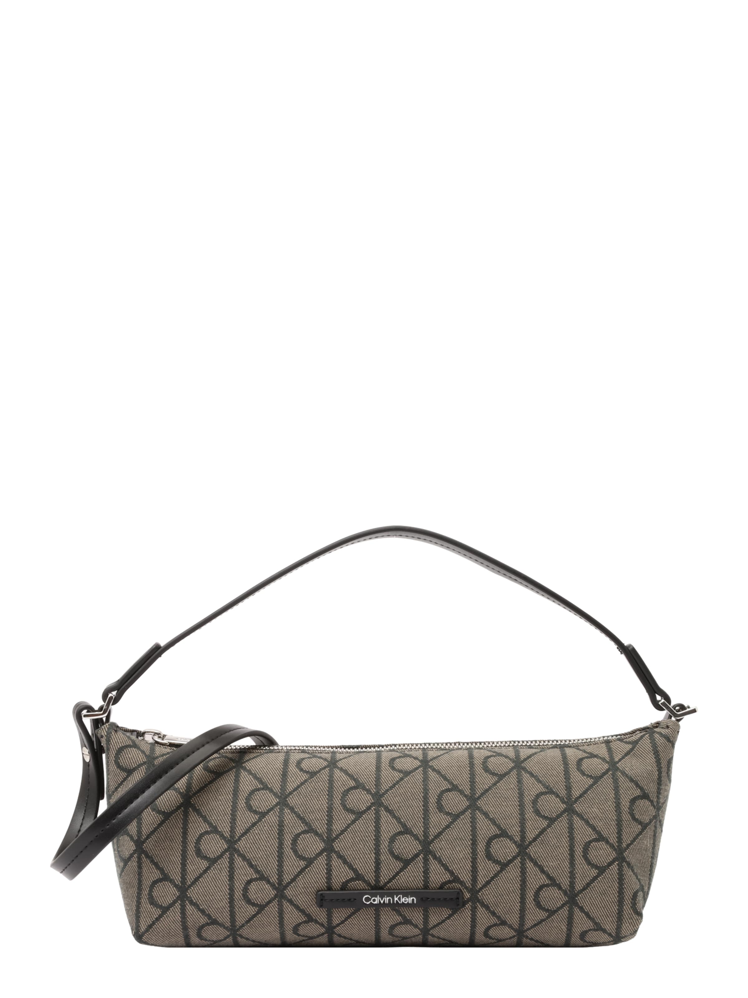 Calvin Klein - Mala de ombro em preto: frente