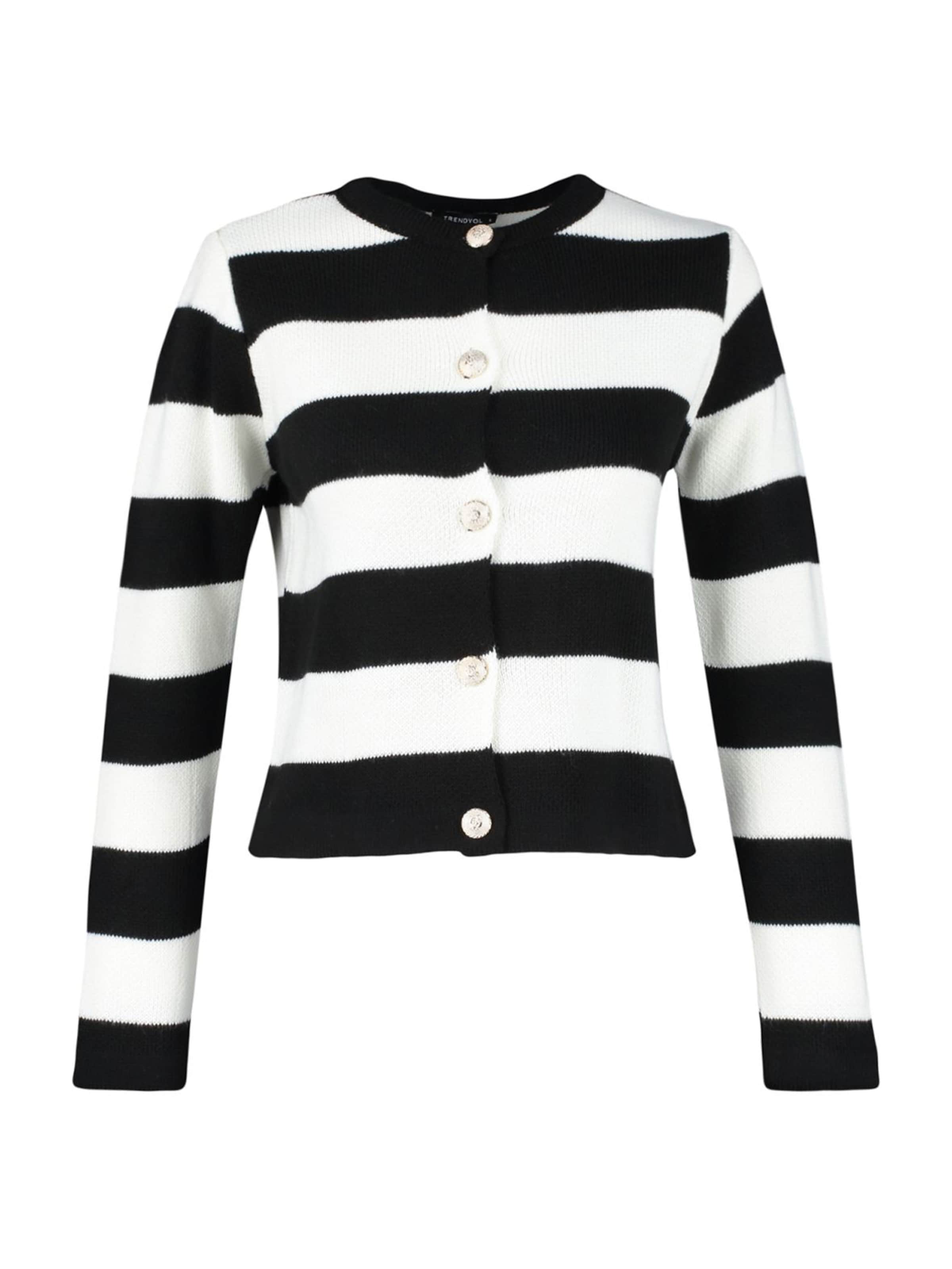 Trendyol Πλεκτή ζακέτα σε μπεζ: μπροστά