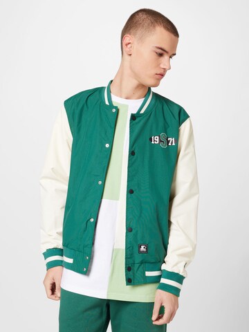 Veste mi-saison Starter Black Label en vert : devant