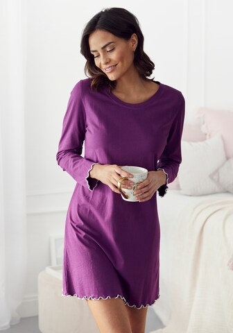 LASCANA Nightgown in Purple: front