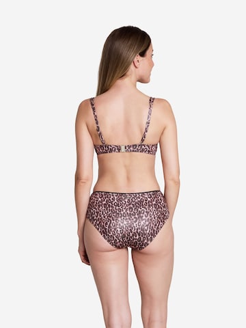 JOOP! Bustier Bikinitop ' Leopard Beach ' in Bruin