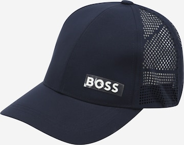 BOSS Kidswear - Chapéu em azul: frente